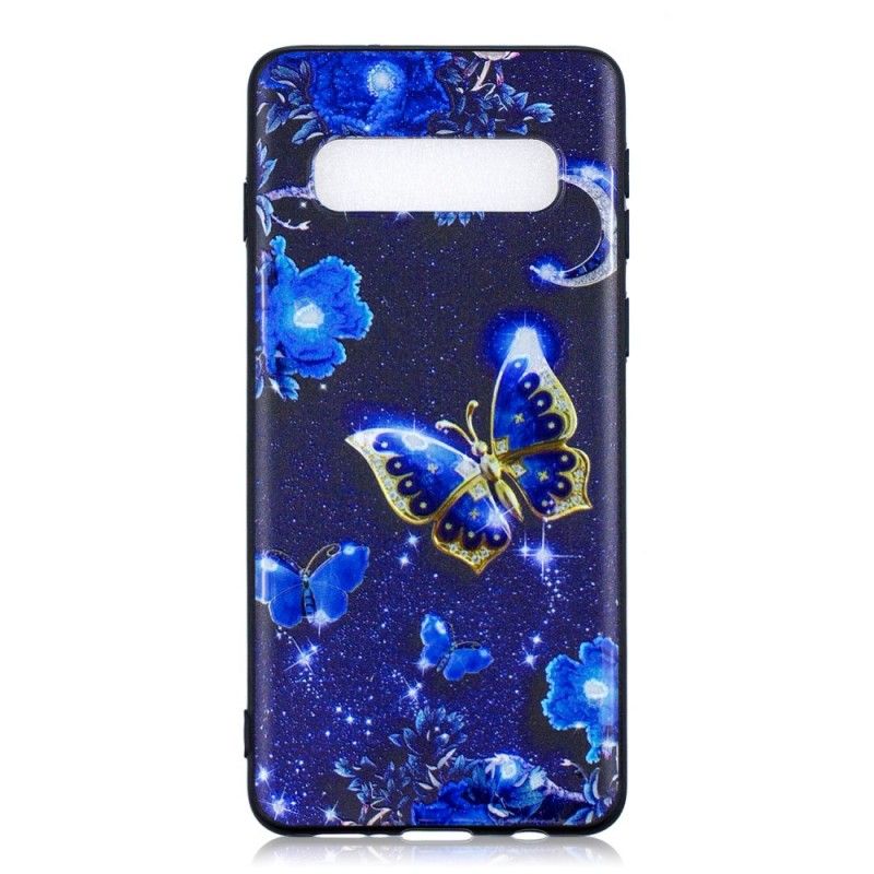 Etui Samsung Galaxy S10 Złoty Motyl Etui Ochronne