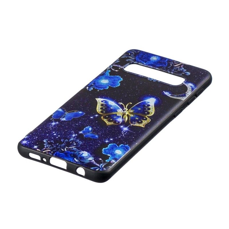 Etui Samsung Galaxy S10 Złoty Motyl Etui Ochronne