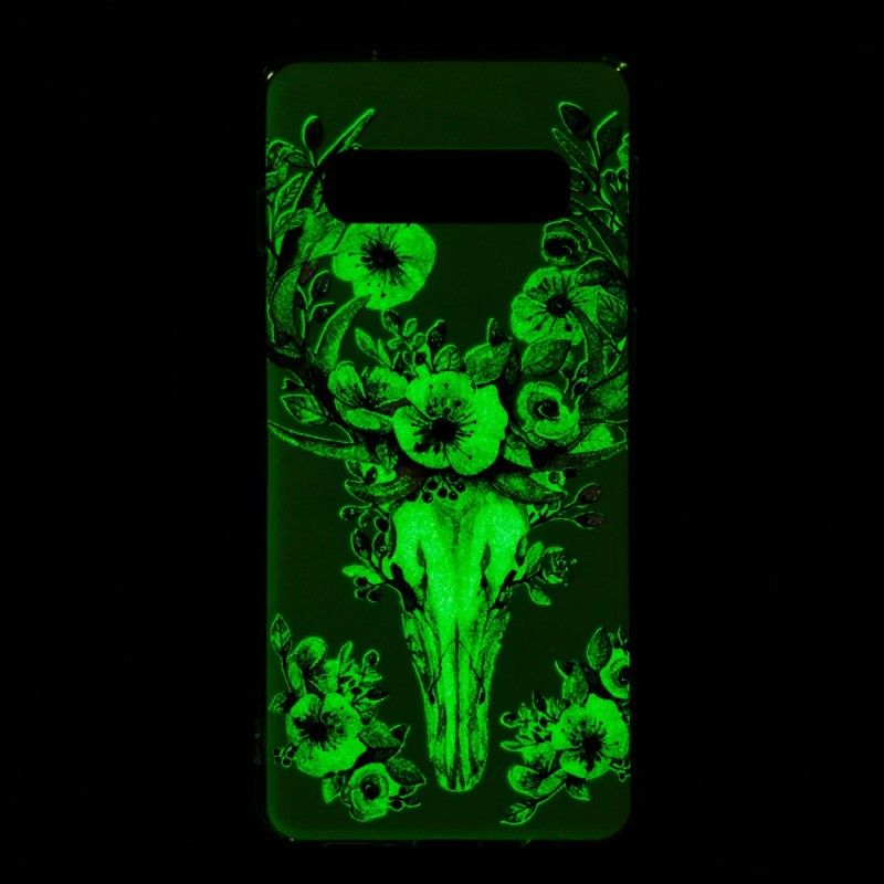 Futerały Samsung Galaxy S10 Etui na Telefon Fluorescencyjny Łoś Kwitnący