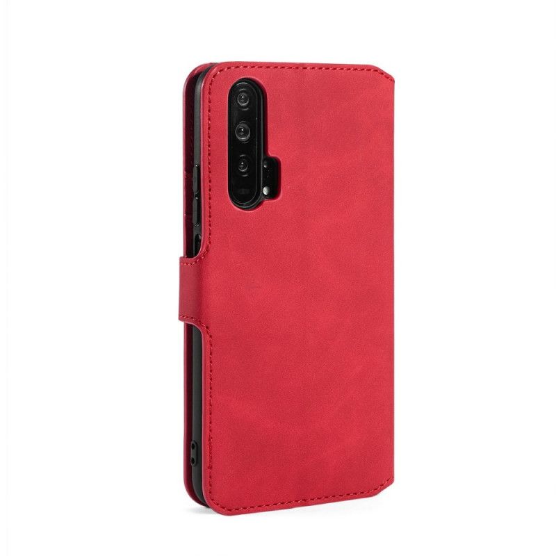 Etui Folio Honor 20 Pro Szary Czarny Retro Dg.Ming Etui Ochronne