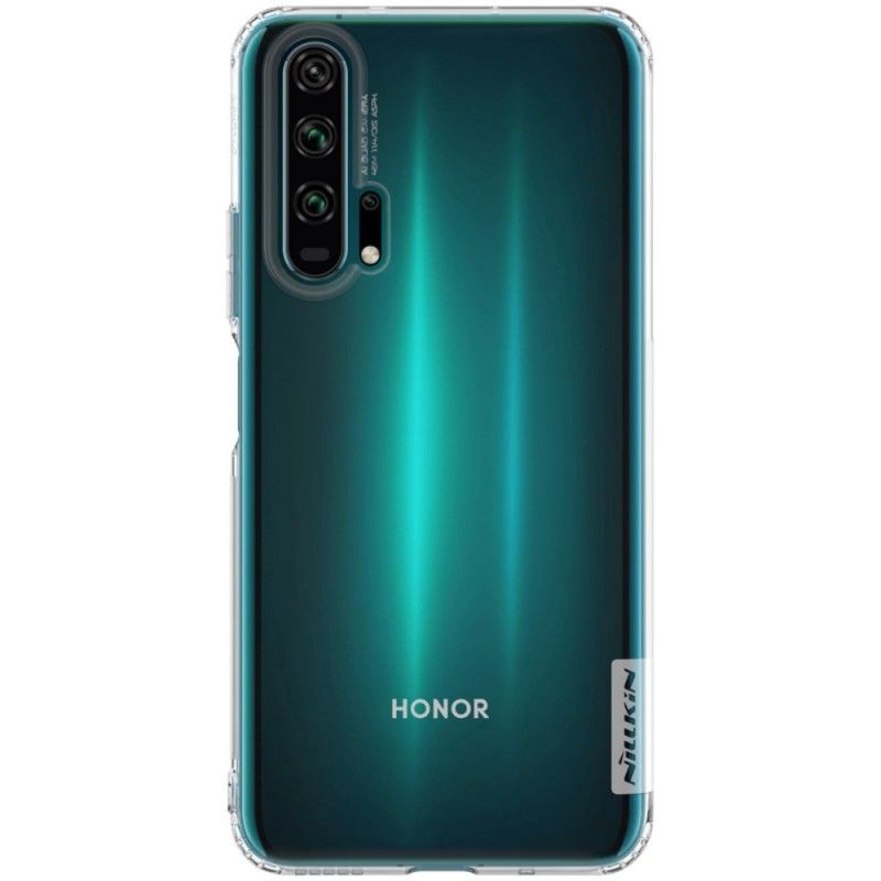 Etui Honor 20 Pro Przezroczysty Naturalna Przezroczysta Skóra Nillkin