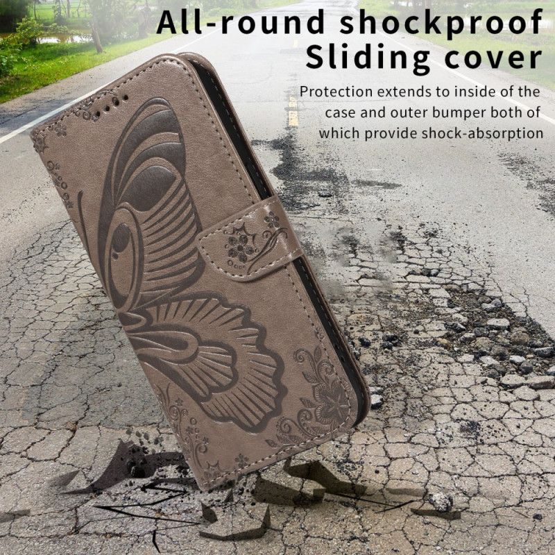 Etui Folio Vivo X200 Fe Grafika Motyla Etui Ochronne