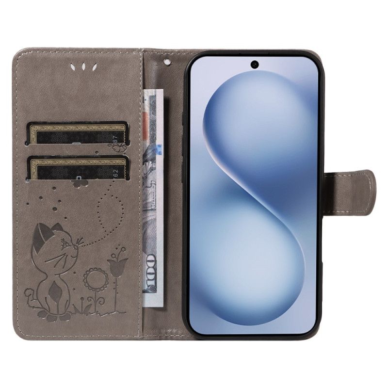 Etui Folio Vivo X200 Fe Kot I Pszczoła Etui Ochronne