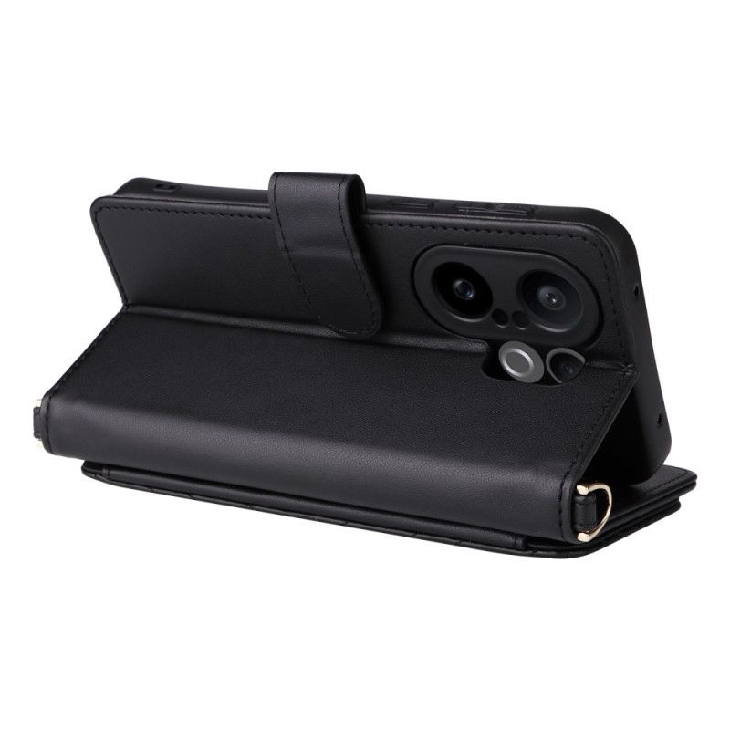 Etui Folio Vivo X200 Fe Pikowana Z Paskiem I Paskiem Na Ramię