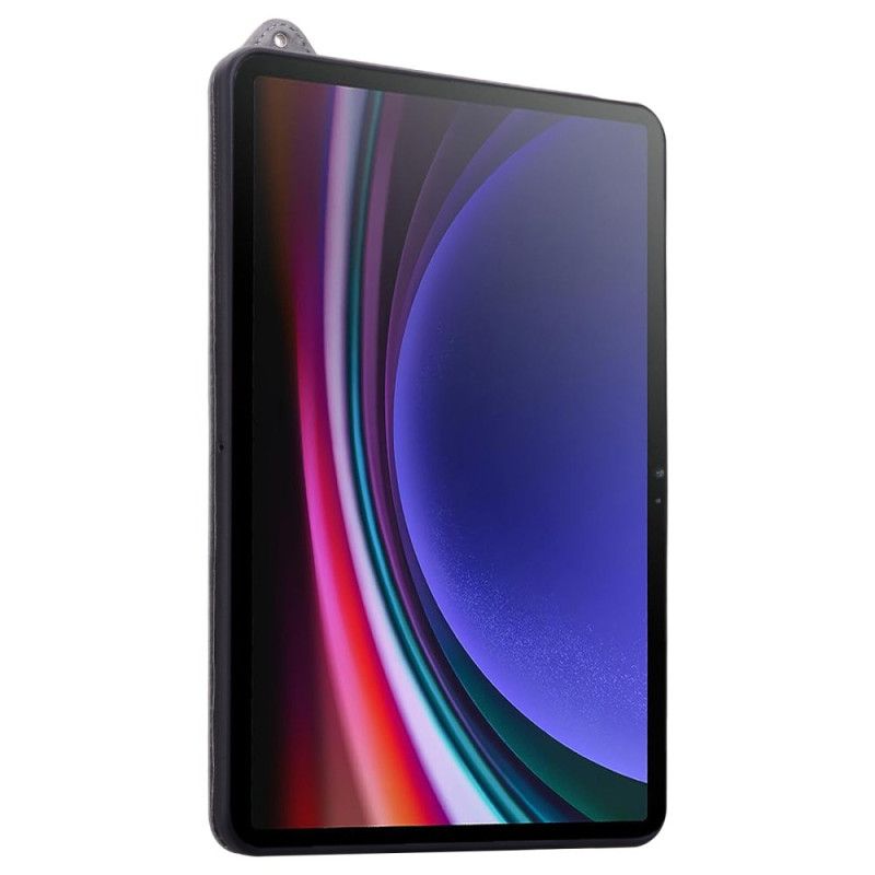 Etui Do Samsung Galaxy Tab S11 Ultra Efekt Skóry Z Paskiem Manualnym