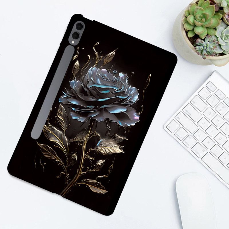 Etui Samsung Galaxy Tab S11 Ultra CZarna Róża Etui Ochronne