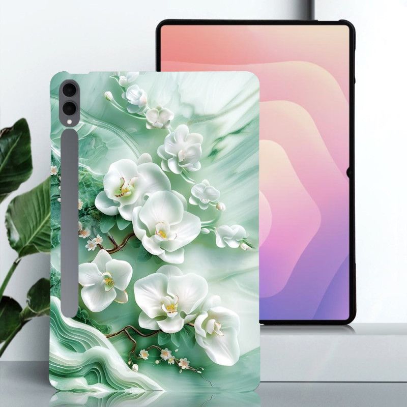 Etui Samsung Galaxy Tab S11 Ultra Kwiaty Jadeitu