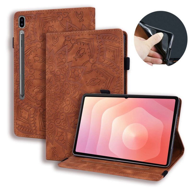 Etui Samsung Galaxy Tab S11 Ultra Mandala Z Efektem Zamszu