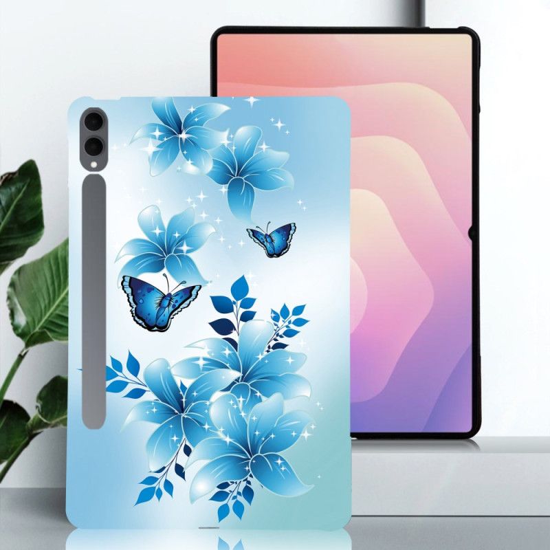 Etui Samsung Galaxy Tab S11 Ultra Niebieskie Motyle