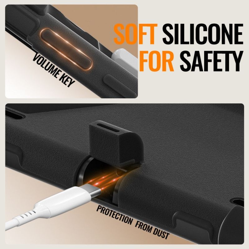 Etui Samsung Galaxy Tab S11 Ultra Potrójna Ochrona Z Obrotowym Uchwytem