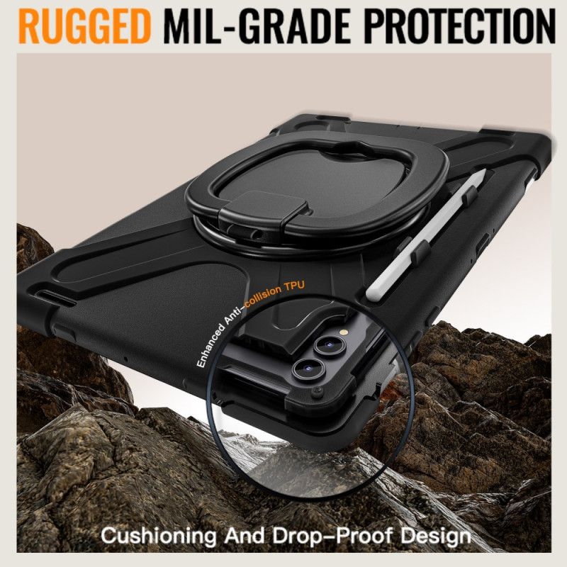 Etui Samsung Galaxy Tab S11 Ultra Potrójna Ochrona Z Obrotowym Uchwytem