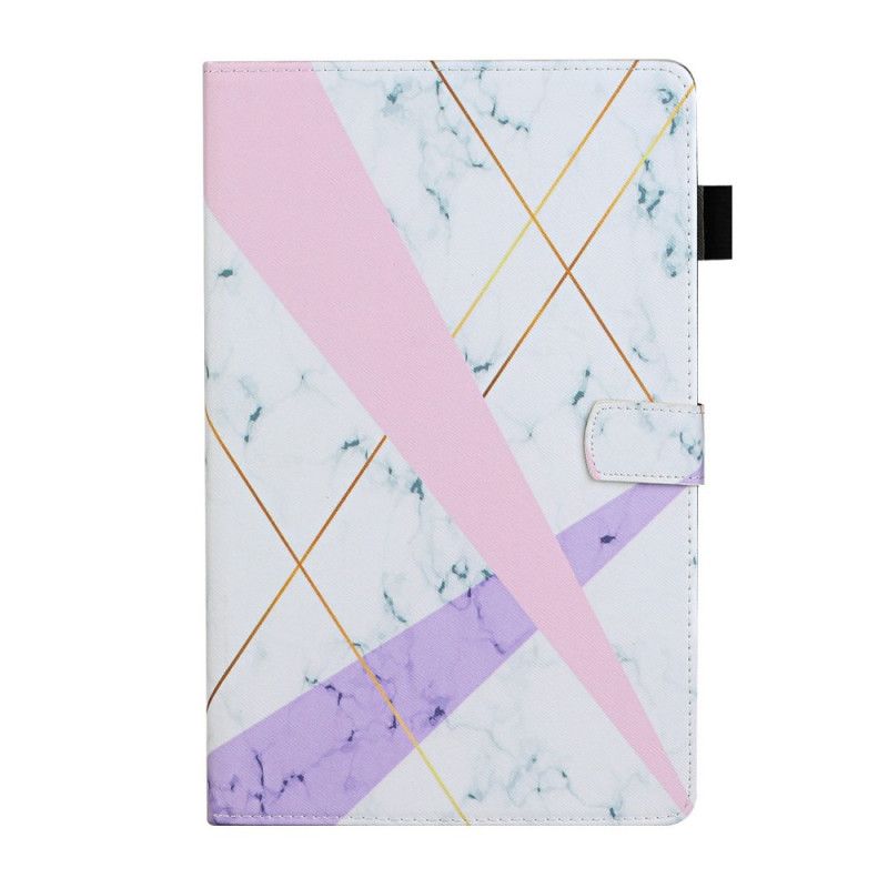 Etui Folio Samsung Galaxy Tab A7 Geometria Marmur Etui Ochronne