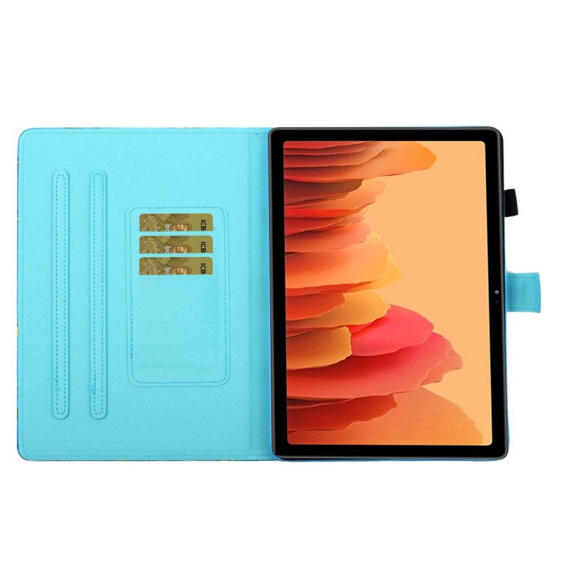 Skórzany Futerał Samsung Galaxy Tab A7 Etui na Telefon Sztuka Kotka