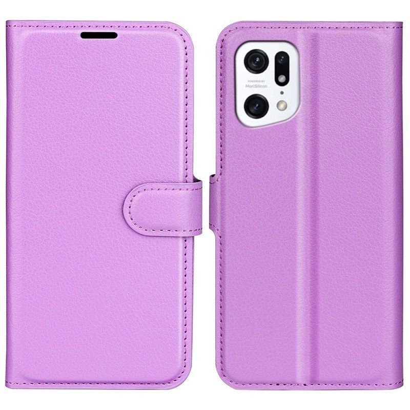 Etui Folio do Oppo Find X5 Klasyczny