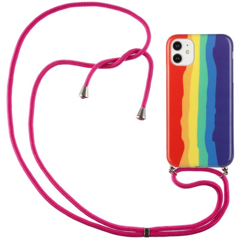 Etui Rainbow Cord Na Iphone'A 12 Mini