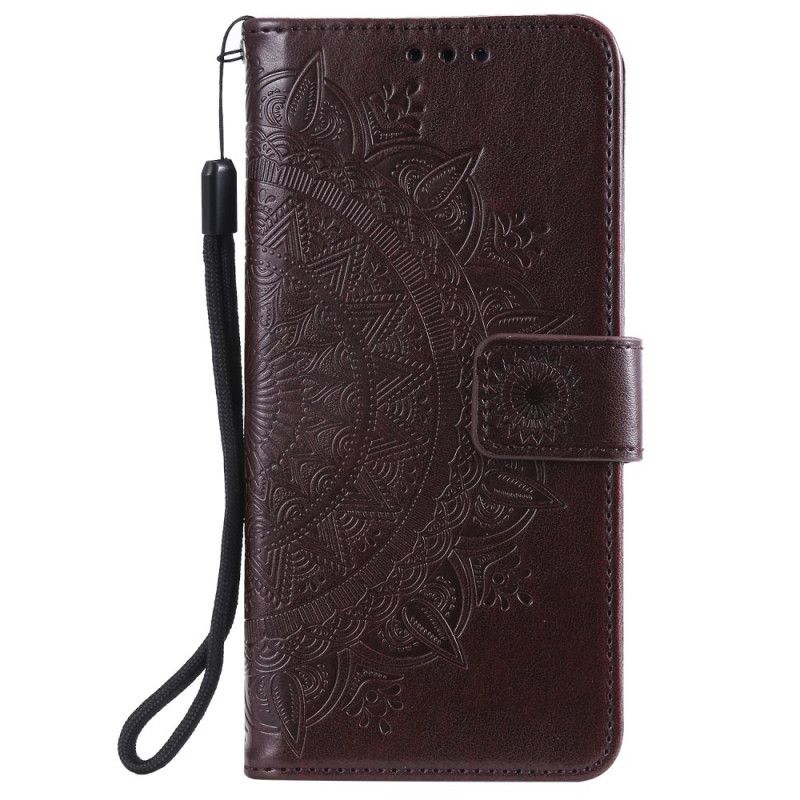 Etui Folio Huawei P Smart 2020 Magenta Szary Mandala Słońca