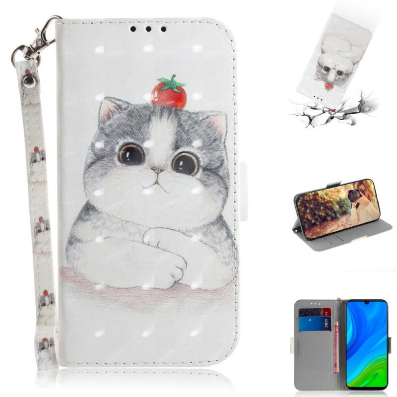 Etui Folio Huawei P Smart 2020 Pomidor Na Stringach Cat Etui Ochronne