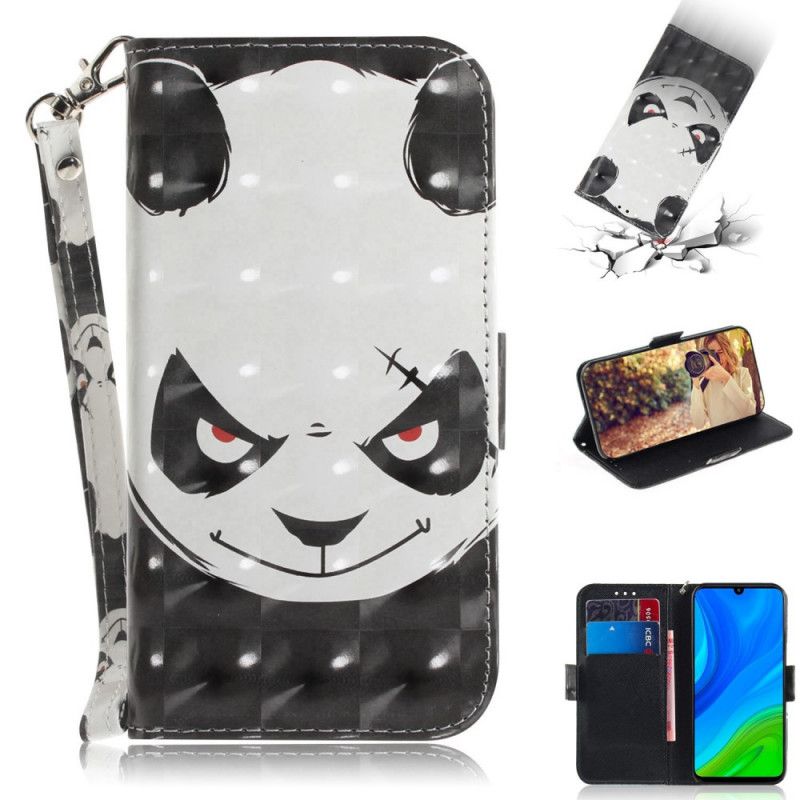 Etui Folio Huawei P Smart 2020 Wściekła Panda Ze Stringami Etui Ochronne