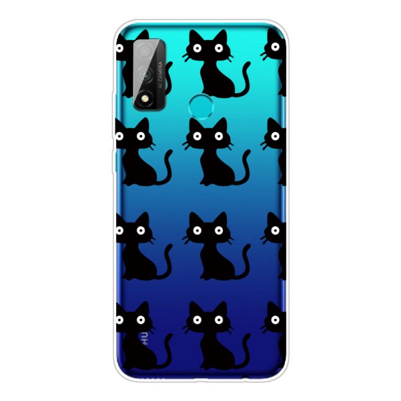 Etui Huawei P Smart 2020 Wiele Czarnych Kotów Etui Ochronne
