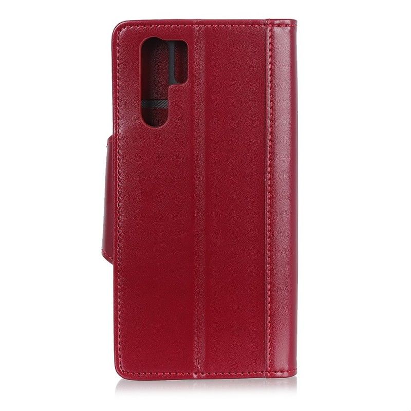 Etui Folio Huawei P30 Pro Czerwony Czarny Eleganckie Zamknięcie Ze Sztucznej Skóry