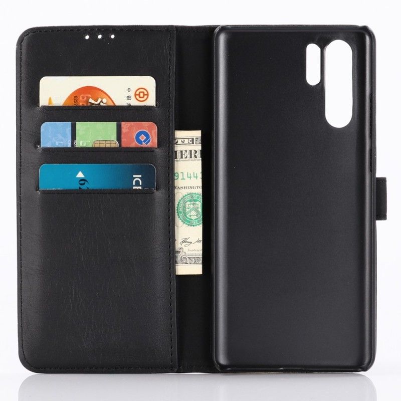 Etui Folio Huawei P30 Pro Szary Czarny Ekoskóra W Stylu Retro Etui Ochronne