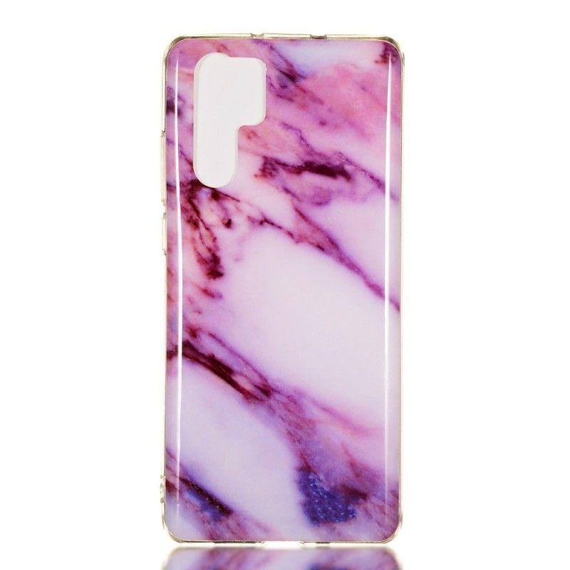 Etui Huawei P30 Pro Biały Czarny Rzadki Marmur