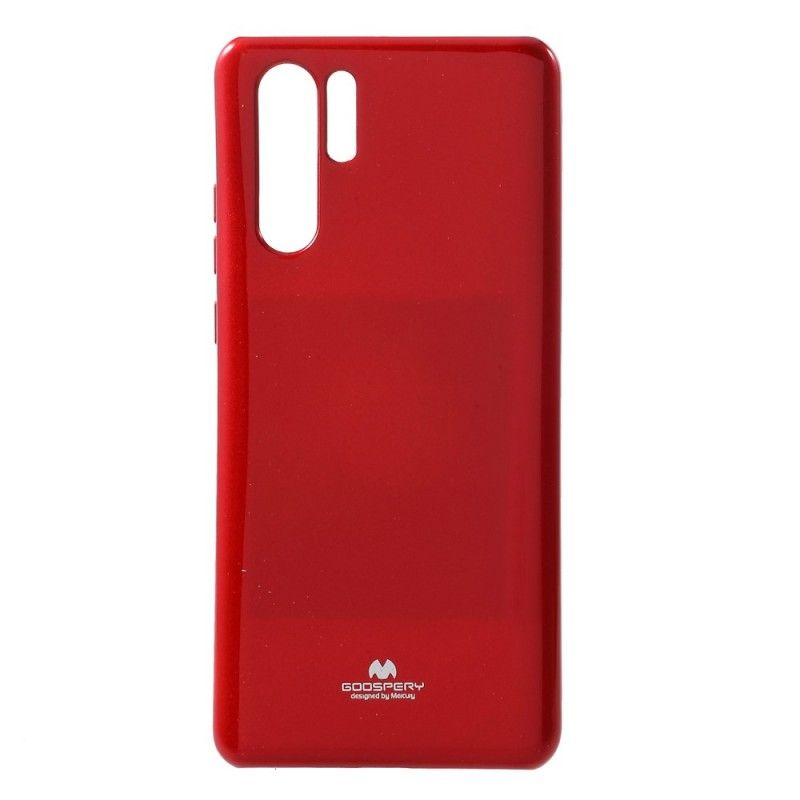 Etui Huawei P30 Pro Czerwony Czarny Efektowny Metaliczny Efekt Rtęci