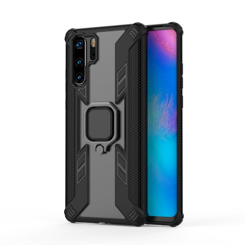 Etui Huawei P30 Pro Czerwony Czarny Wojownik Z Pierścieniem