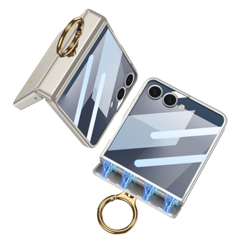 Etui Do Samsung Galaxy Z Flip 7 Magnetyczne Z Uchwytem Pierścieniowym Gkk