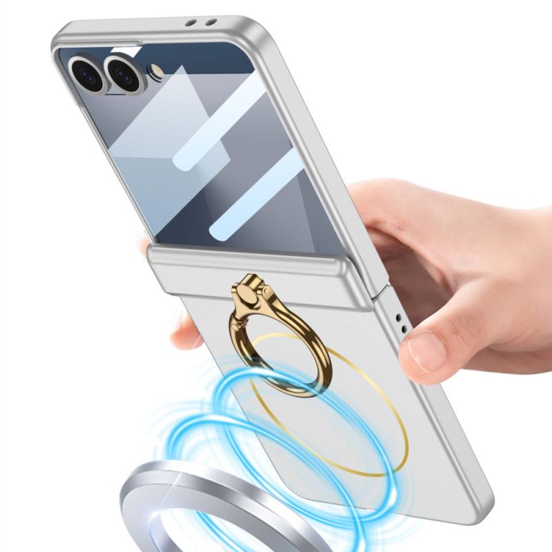 Etui Do Samsung Galaxy Z Flip 7 Magnetyczne Z Uchwytem Pierścieniowym Gkk