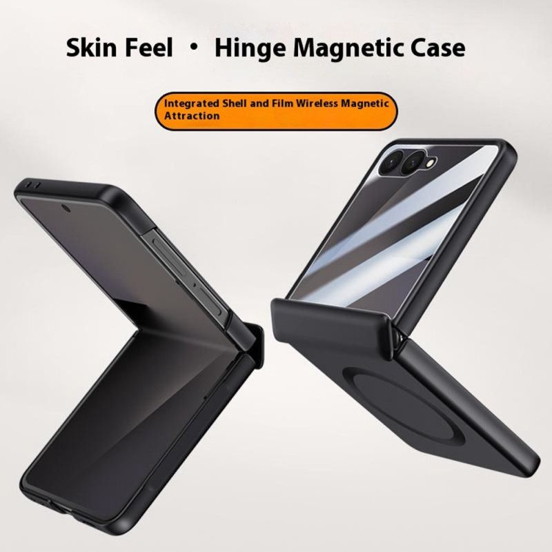 Etui Do Samsung Galaxy Z Flip 7 Magnetyczny Z Efektem Metalu