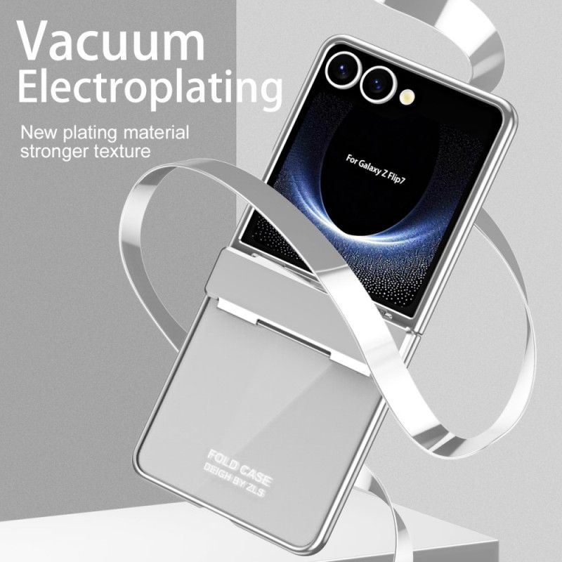 Etui Do Samsung Galaxy Z Flip 7 Metaliczny Design Odporny Na Odciski Palców