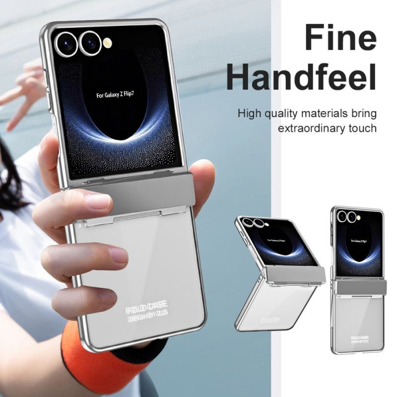 Etui Do Samsung Galaxy Z Flip 7 Metaliczny Design Odporny Na Odciski Palców