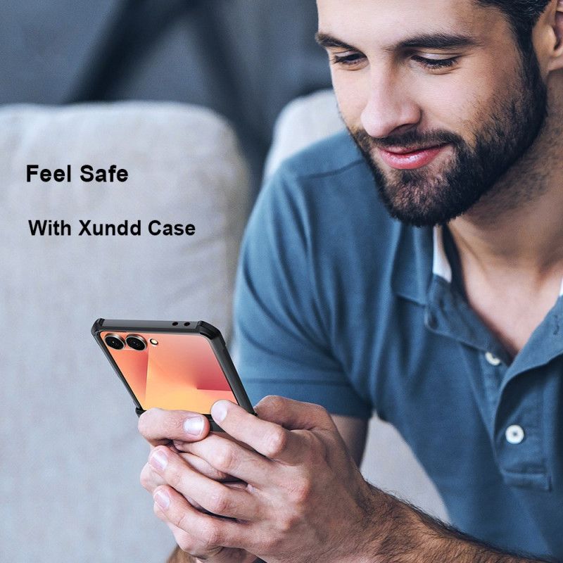 Etui Do Samsung Galaxy Z Flip 7 Poduszka Powietrzna I Folia Ochronna Na Ekran Xundd