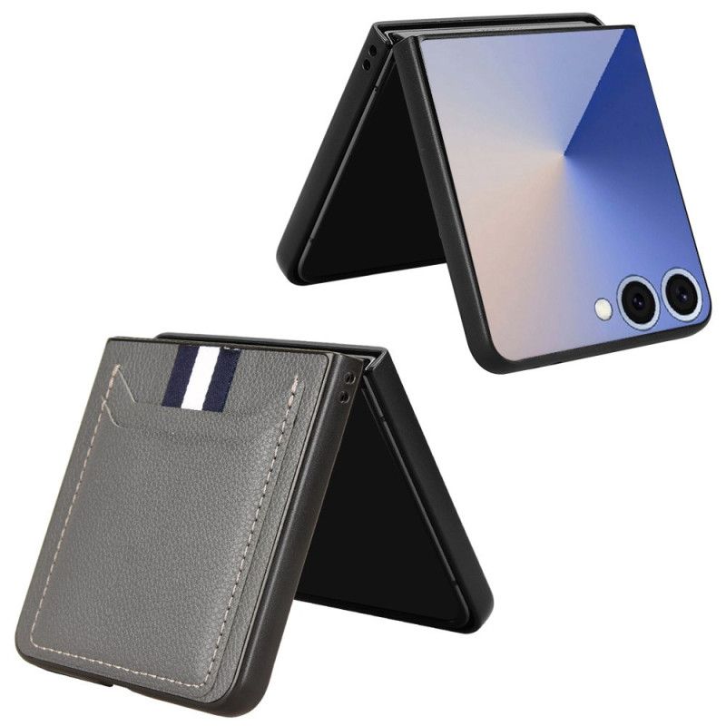 Etui Do Samsung Galaxy Z Flip 7 Skórzany Uchwyt Na Karty