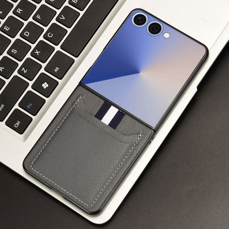 Etui Do Samsung Galaxy Z Flip 7 Skórzany Uchwyt Na Karty