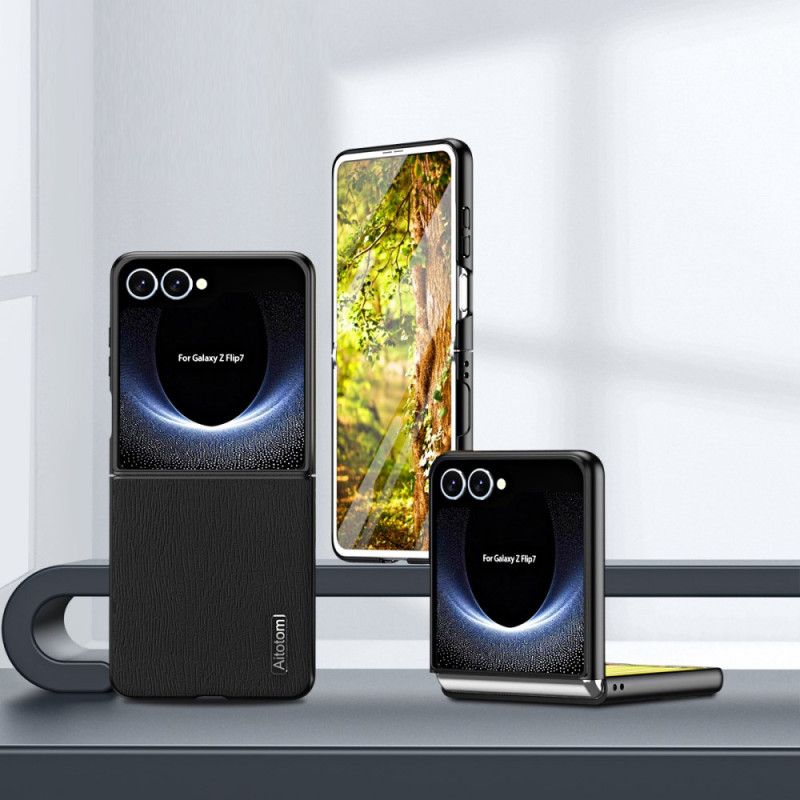 Etui Do Samsung Galaxy Z Flip 7 Tekstura Drewna
