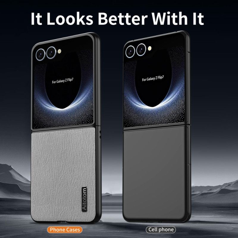 Etui Do Samsung Galaxy Z Flip 7 Tekstura Drewna