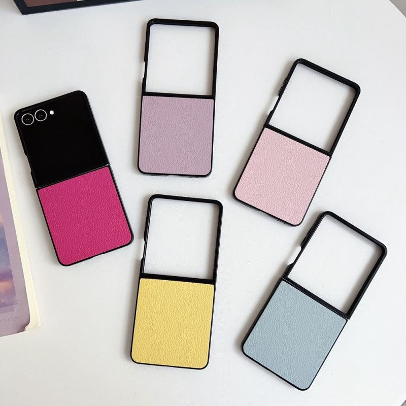 Etui Do Samsung Galaxy Z Flip 7 Teksturowany Efekt Skóry