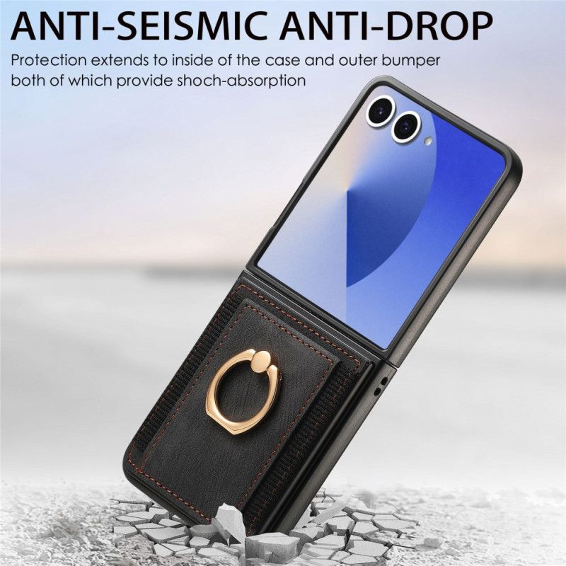 Etui Do Samsung Galaxy Z Flip 7 Uchwyt Na Karty I Podstawka