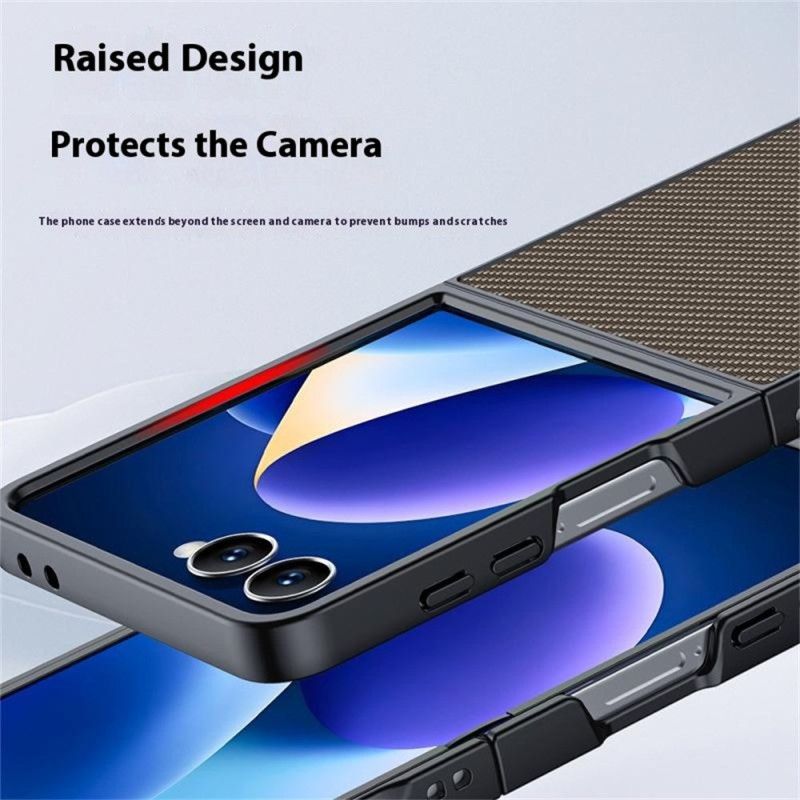 Etui Do Samsung Galaxy Z Flip 7 Wersja Z Włókna Węglowego