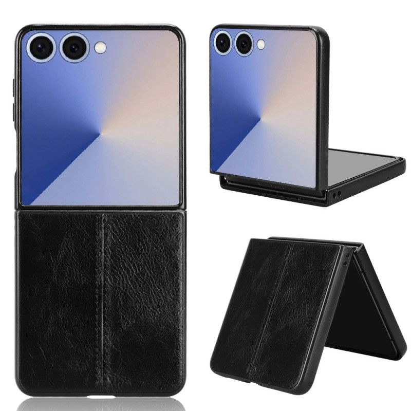 Etui Samsung Galaxy Z Flip 7 Efekt Przeszytej Skóry