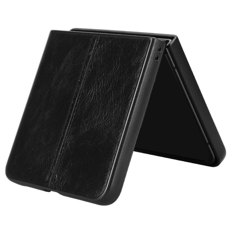 Etui Samsung Galaxy Z Flip 7 Efekt Przeszytej Skóry