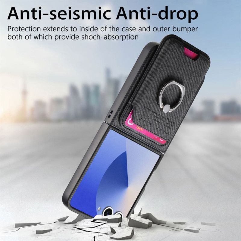 Etui Samsung Galaxy Z Flip 7 Kompatybilne Z Magsafe Z Odłączanym Uchwytem Na Karty Etui Ochronne