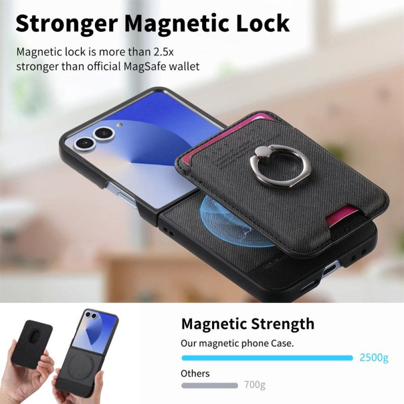 Etui Samsung Galaxy Z Flip 7 Kompatybilne Z Magsafe Z Odłączanym Uchwytem Na Karty Etui Ochronne
