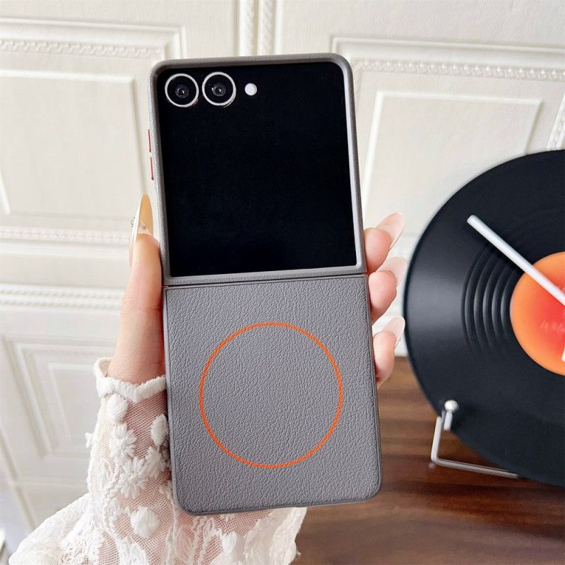 Etui Samsung Galaxy Z Flip 7 Kompatybilny Z Magsafe Orange Ring