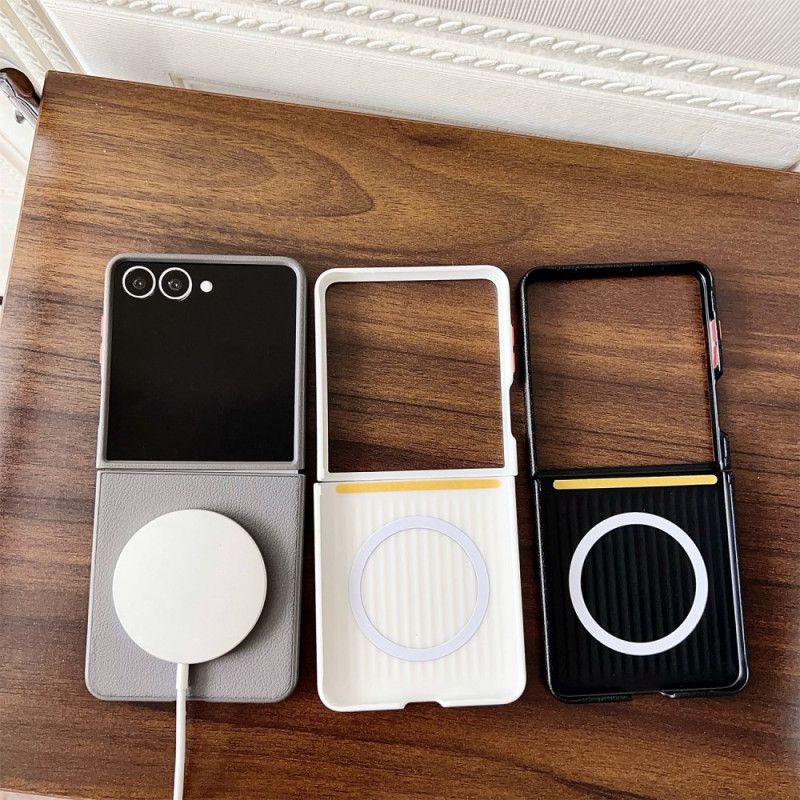 Etui Samsung Galaxy Z Flip 7 Kompatybilny Z Magsafe Orange Ring