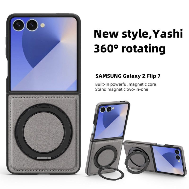 Etui Samsung Galaxy Z Flip 7 Kompatybilny Z Uchwytem Pierścieniowym Magsafe Etui Ochronne