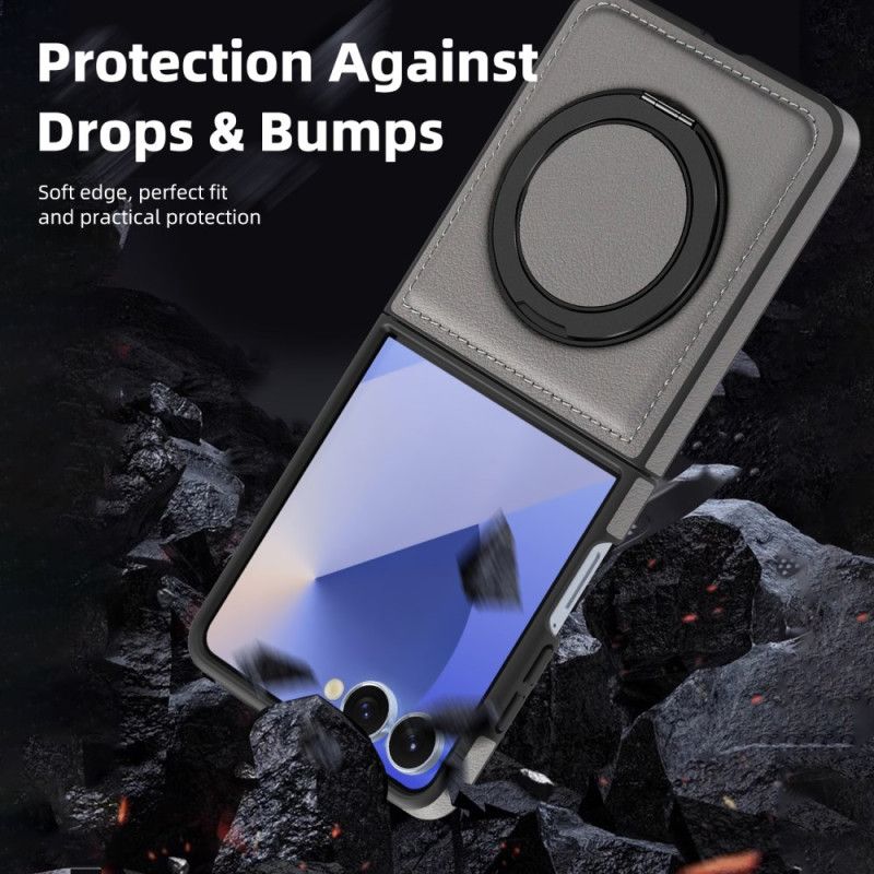 Etui Samsung Galaxy Z Flip 7 Kompatybilny Z Uchwytem Pierścieniowym Magsafe Etui Ochronne