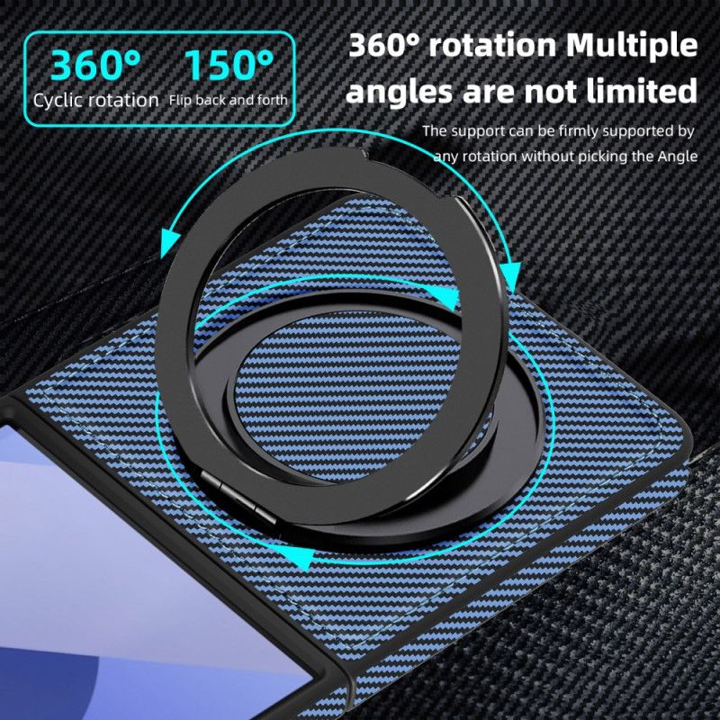 Etui Samsung Galaxy Z Flip 7 Magnetyczne Włókno Węglowe